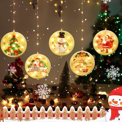 Christmas String Lights LED Decorative Novelty Hanging 3D Light Warm White 9.8FT - Image 1 of 4
