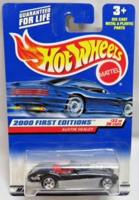 Hot Wheels 2000 First Editions Austin Healey Die Cast Car Mattel New Vintage - Image 1 of 4