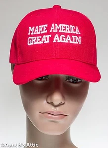 Gorra de béisbol roja President Trump ""Make America Great Again"" talla única ajustable - Imagen 1 de 2