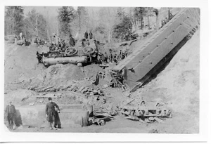 4AA726 2NDGEN RP 1800s/50s? WRECK WHAT RAILROAD WHERE ? 440 LOCO CV ? B&M ? B&L? - Picture 1 of 1