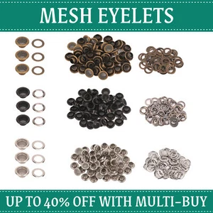 50/100pcs Breather Eyelets Vent Grommets Mesh Cover Tarpaulin, Clothing, Bags - Picture 1 of 32