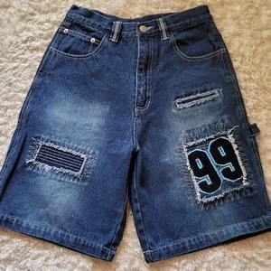 Boy's Y2K Denim Carpenter Style Shorts 4 DA Street Size 16 26 W Hip Hop Skater - Picture 1 of 5