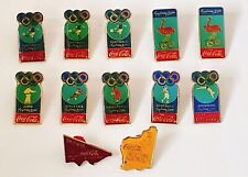 Coca Cola Olympic pins 2000 Sydney Australia Judo, Basketball Set of 12