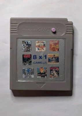 Ultra Rare 8 in 1 Nintendo Game Boy Cartridge Looney Tunes Star Wars Barbie Bugs - Image 1 of 4
