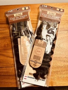 NEW Clip In 14” 100% Real Virgin Human Hair #2 Dark Brown. 2 Packs Of 8 Pieces - Picture 1 of 5