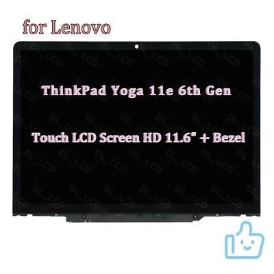 HD 11.6" for Lenovo ThinkPad Yoga 11e 6 Gen LCD Touch Screen 5M10W64486 Display - Image 1 of 4