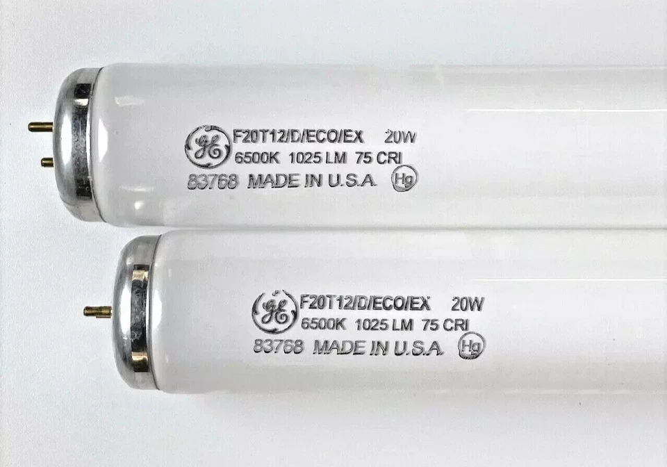 (2-Pack) GE 83768 F20T12/D/ECO/EX Fluorescent Lamp T12 Daylight 6500K - Image 1 of 1