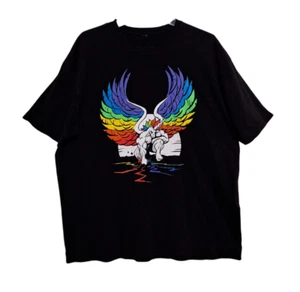 T-Shirt Herren 2XL Einhorn Design Schwarz Grafik - Bild 1 von 3