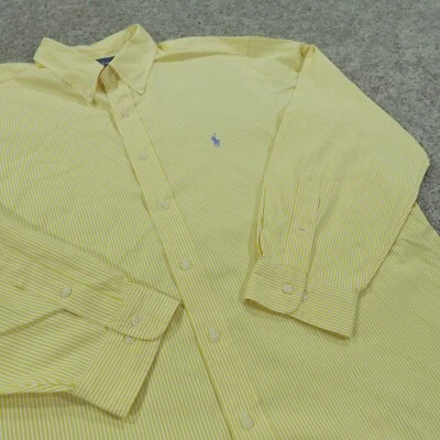 Polo Ralph Lauren Dress Shirt Mens 18 34/35 Button Up Classic Fit Striped Pony - Image 1 of 4