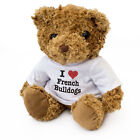 NEW - I LOVE FRENCH BULLDOGS - Teddy Bear Cute - Dog Gift Present Birthday