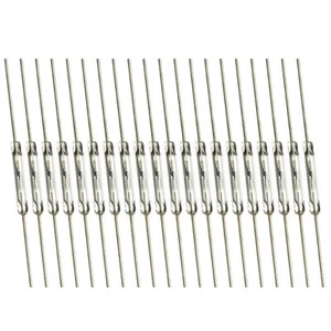 20 X Magnetic Glass Reed Switch 2 x14 mm Normally Open N/O 2-Pin Low Voltage US - Picture 1 of 12