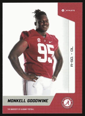 2023 ONIT Athlete Alabama Crimson Tide #95 Monkell Goodwine - Image 1 of 2