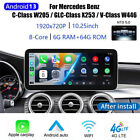 10.25'' Android 13 8Core 6+64GB Car GPS Stereo For Mercedes-Benz C-W205 GLC-X253