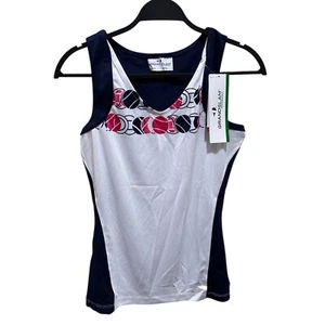 Grand Slam Women Size S USA Pickleball White Tank Top Moisture Wicking 50UPF NWT - Picture 1 of 10
