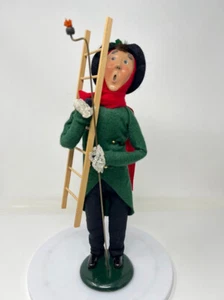 Byers Choice Caroler Man Lamp Lighter With Torch and Ladder Christmas Figurine - Picture 1 of 13