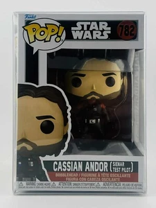 Funko POP! Piloto de pruebas Cassian Andor Star Wars sin persecución en mano con protector - Imagen 1 de 1