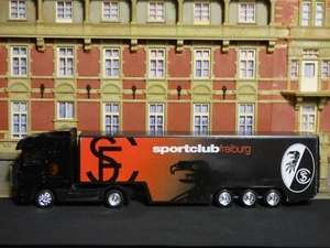 Rarität,1:87, MB Actros SZ, SC Freiburg, Fußball-Bundesliga ,Nr.-,-, Sammlung - Bild 1 von 5