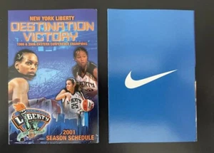 2001 NEW YORK LIBERTY WNBA BASKETBALL POCKET SCHEDULE - Bild 1 von 3
