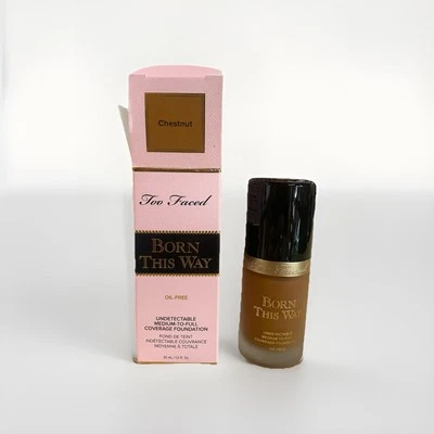 Too Faced Born This Way Foundation CHESTNUT Deep 1 fl oz/ 30ml NEW IN BOX - Image 1 of 3
