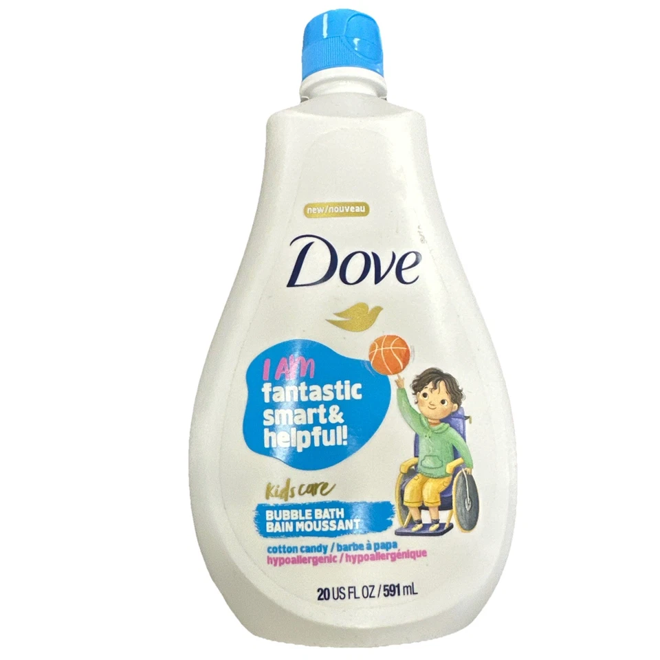 Dove Kids Care Bubble Bath Body Wash Cotton Candy 20 fl oz - Image 1 of 2