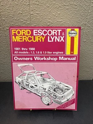 Ford Escort y Mercury Lynx Haynes 789 manual de reparación 1981 a 1988 Foto 1 de 2