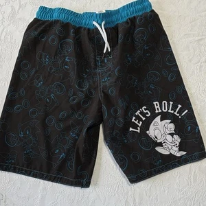 Sega Youth Children's Size L 10/12 Sonic the Hedgehog Swimtrunks swim trunks - Picture 1 of 5
