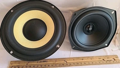 Динамики настенные Monoprice калибр 2-полосные арамидное волокно 6,5 дюйма и 5 дюймов отличные! - Изображение 1 из 4