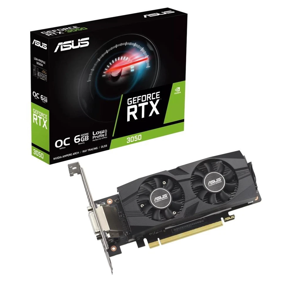 ASUS GeForce RTX 3050 LP BRK OC Edition NVIDIA 6 GB GDDR6 - 90YV0KQ0-M0NA00