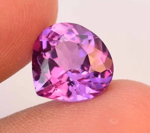 Natural Purple Sapphire 5.00 Ct AGL Certified Pear Cut Flawless Loose Gemstone - Picture 1 of 10