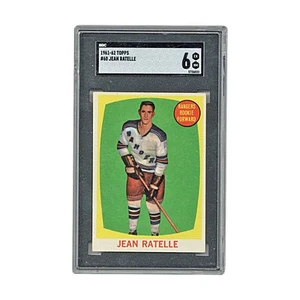 Carta Jean Ratelle New York Rangers 1961-62 Topps (SGC 6) - Foto 1 di 2