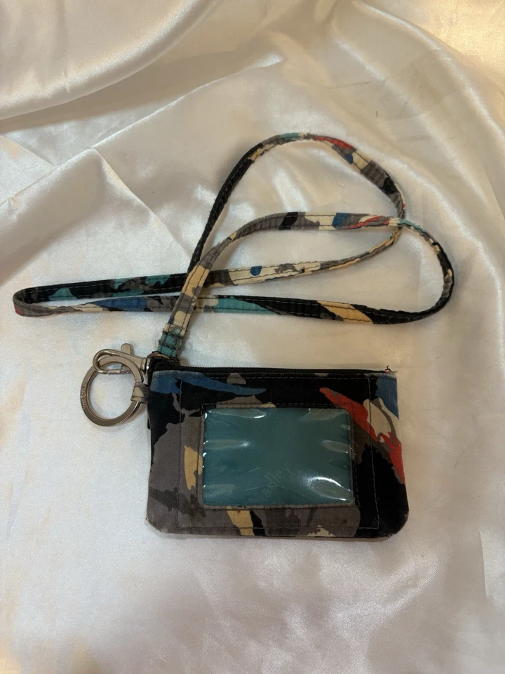 Vera Bradley молнии id чехол и ремень серый с цветами - Изображение 1 из 4