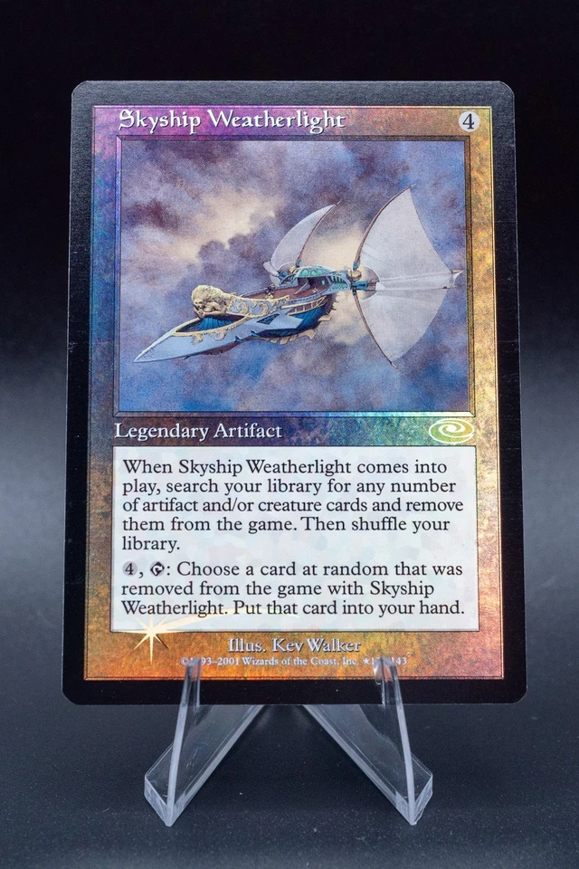Skyship Weatherlight (Alt. Art Foil): 2001 Magic the Gathering - Planeshift Foil - Image 1 of 2