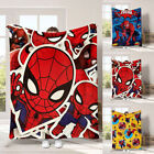Spiderman Cartoon Soft Warm Plush Blanket for Home Couch Sofa Bed Chair Travel