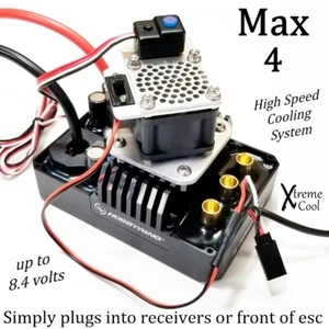 RCP Xtreme Cool Hobbywing Max 4 esc 40mm High Speed Cooling Fan Systems 28cfm 8v - Picture 1 of 23