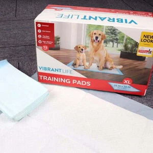 Dog & Puppy Pads XL Training Pads 26 in x 30 in Leakproof Absorbent 75 Count - Bild 1 von 7
