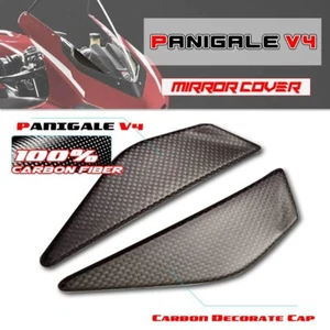 Carenado de cubierta de espejo retrovisor de fibra de carbono para DUCATI Panigale V4 V4S V4R 2018-2023 - Imagen 1 de 5