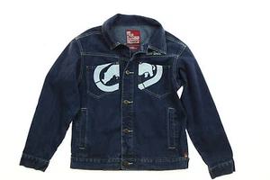 Women's Ecko Unlimited Denim Foundry Jacket Chainstitch Size S Button Front - Picture 1 of 2