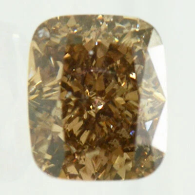 Loose Cushion Shape Diamond Fancy Brown Color 1.08 Carat VS1 Certified Enhanced - Image 1 of 4