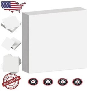 Blank Heavyweight Card Stock - 110 lb White, 12x12 Inch Size - Bulk 100 Sheets - Picture 1 of 7