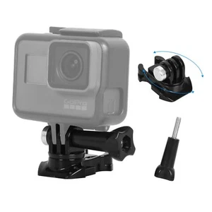 Soporte de clip de hebilla de casco de liberación rápida giratorio 360° para GoPro Hero 3+ 4 5 - Imagen 1 de 10