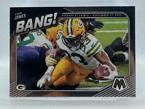 2021 Panini Mosaic Football Bang! B-15 Aaron Jones Packers - Picture 1 of 2