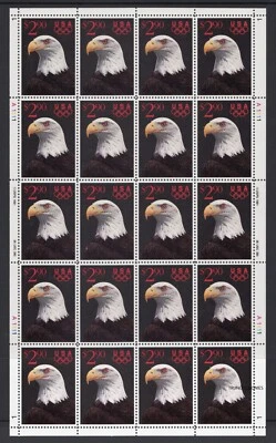 US 1991 Eagle Express Mail $2.90 (full sheet) XF MNH #2540 - Image 1 of 3