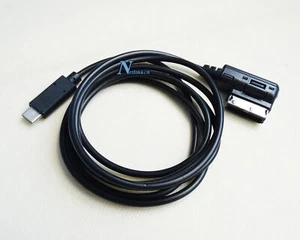 PARA AUDI MUSIC INTERFACE CABLE ADAPTADOR AUXILIAR AMI MMI iPHONE 16 15 Pro USB Tipo-C - Imagen 1 de 4