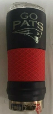 New England Patriots NFL Go Pats 18oz Draft Tumbler NAVY - Image 1 of 2