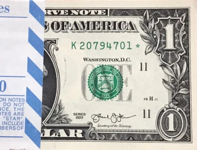   2013 $1 DALLAS STAR NOTE =LOW PRINT *SPECIAL SALE* UNCIRCULATED - Image 1 of 3