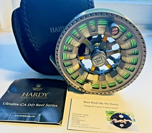 Unused Hardy Ultralite CA DD 9000 Salmon Fly Reel with Neoprene Case & Spey Line - Picture 1 of 9