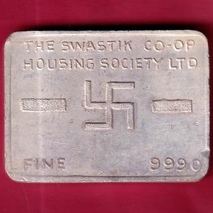 SILVER BAR: Weight – 60.18 gm THE SWASTIK CO-OP. HOUSING SOCIETY LTD. BAR #TP10