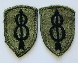 8a División de Infantería Ejército de los Estados Unidos Parche Militar de los Estados Unidos Insignia De Colección (P22) - Imagen 1 de 2