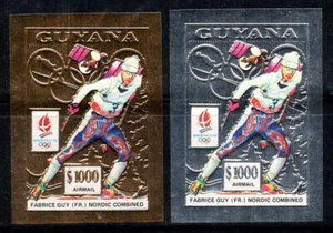 Guyana 1992 Mi. 3888-89 B MNH 100% Airmail Olympics,$1000 - Picture 1 of 1