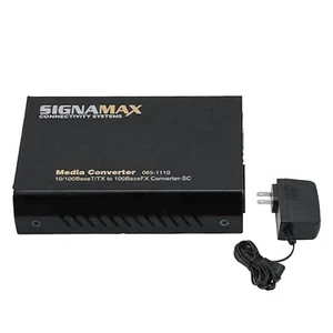 Signamax Media Converter 065-1110 10/100BaseT/TX 100BaseFX Multimode - Picture 1 of 9